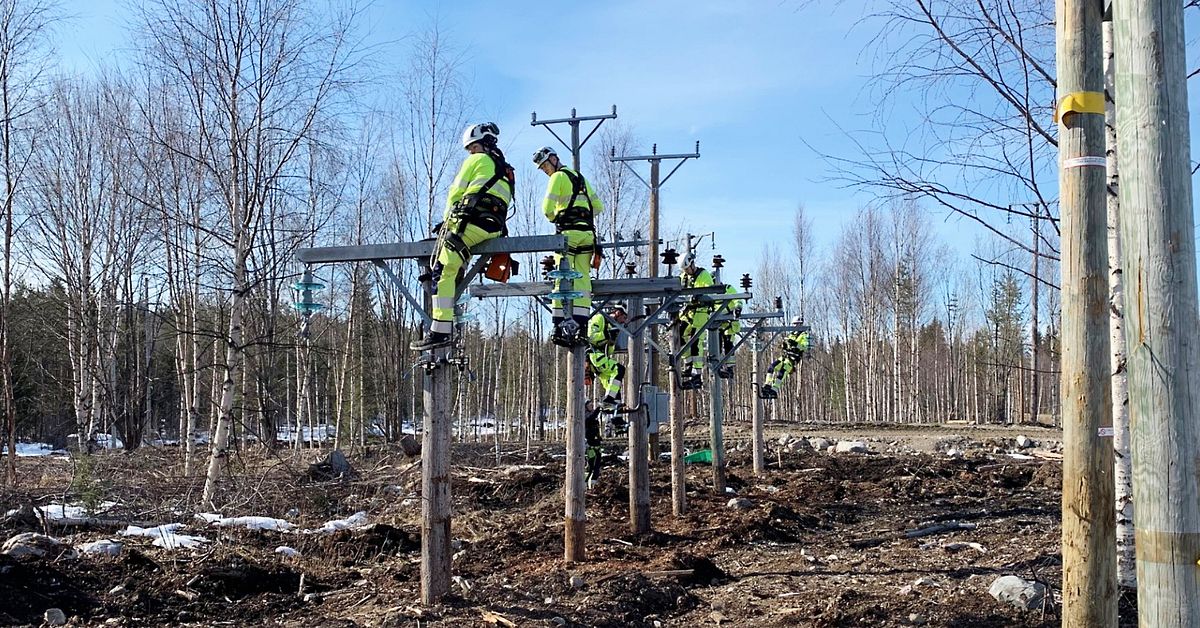 Elektriker &ouml;var i Jokkmokk f&ouml;r att laga elen om kriget kommer