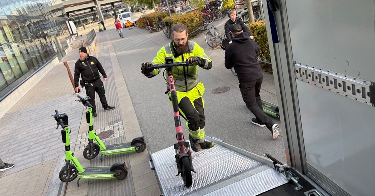 Uppsala kommun tar hårdare tag mot felparkerade elsparkcyklar