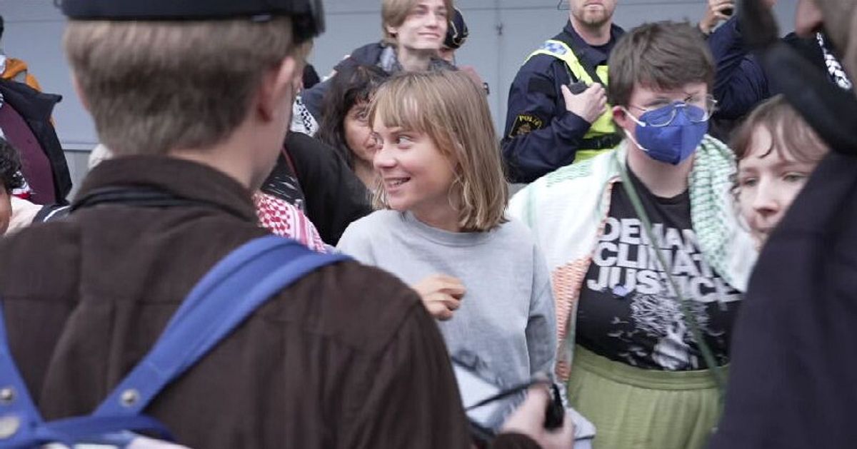 Greta Thunberg har landat på Arlanda
