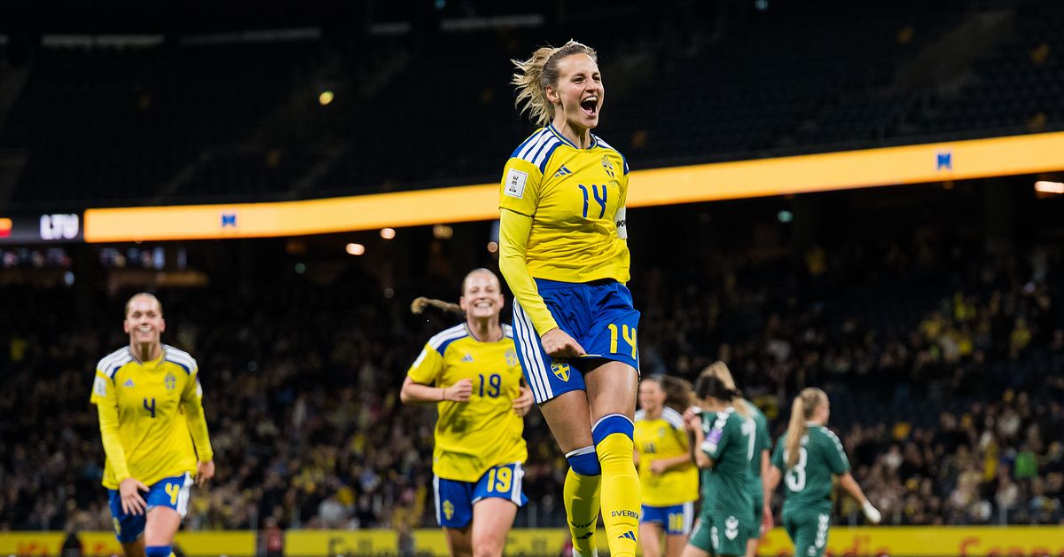 Nathalie Bj&ouml;rn m&aring;lskytt i landslagscomebacken