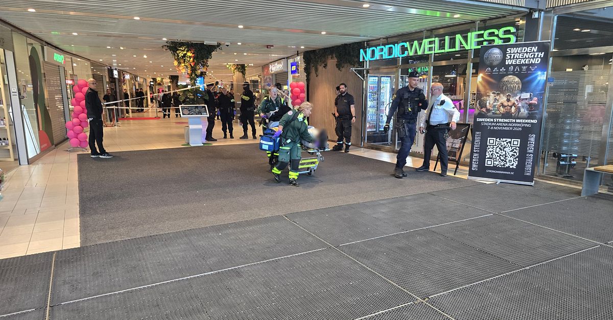 En person skadad &ndash; misst&auml;nkt skottlossning i k&ouml;pcentrum i Norrk&ouml;ping