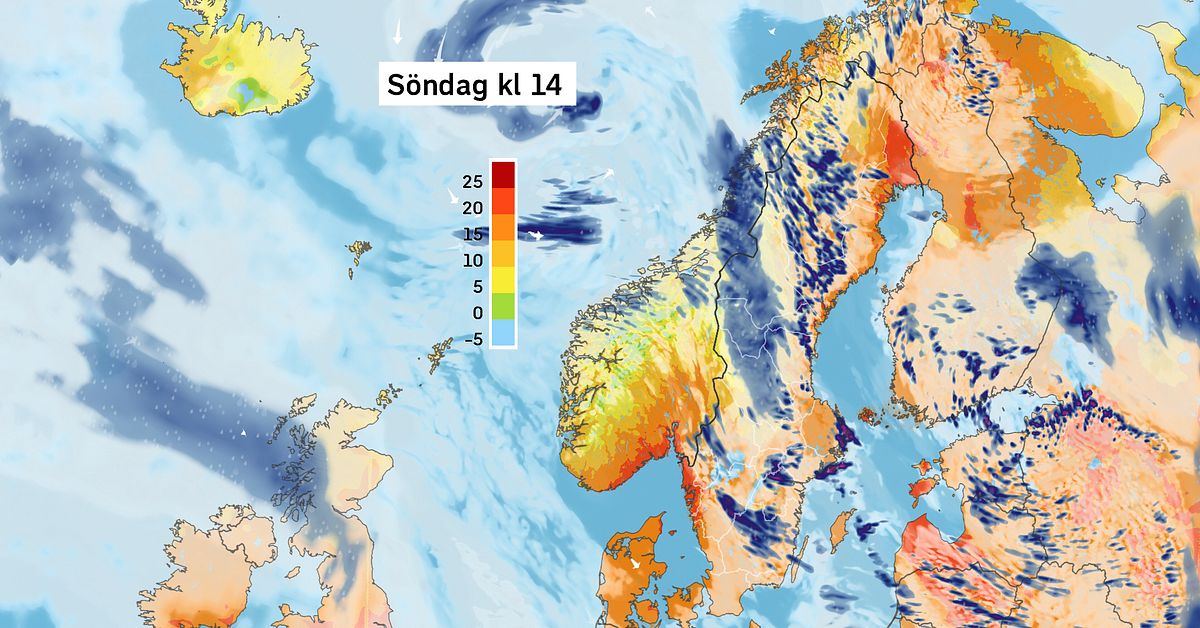 SMHI varnar f&ouml;r skyfall i &ouml;stra Svealand och G&auml;vleborg