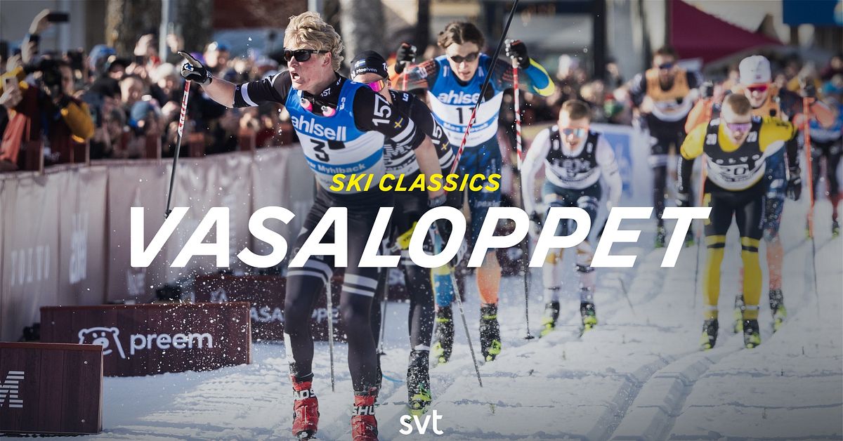 F&ouml;lj Vasaloppet 2026 i SVT