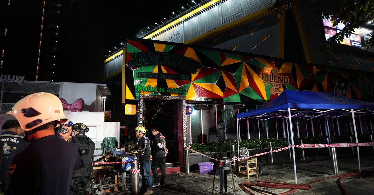 M&aring;nga d&ouml;da efter brand p&aring; pub i Bangkok