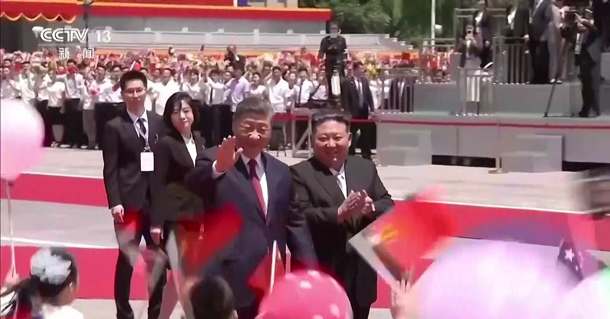 Xi Jinping i Nordkorea – hållit möte med Kim Jong-un