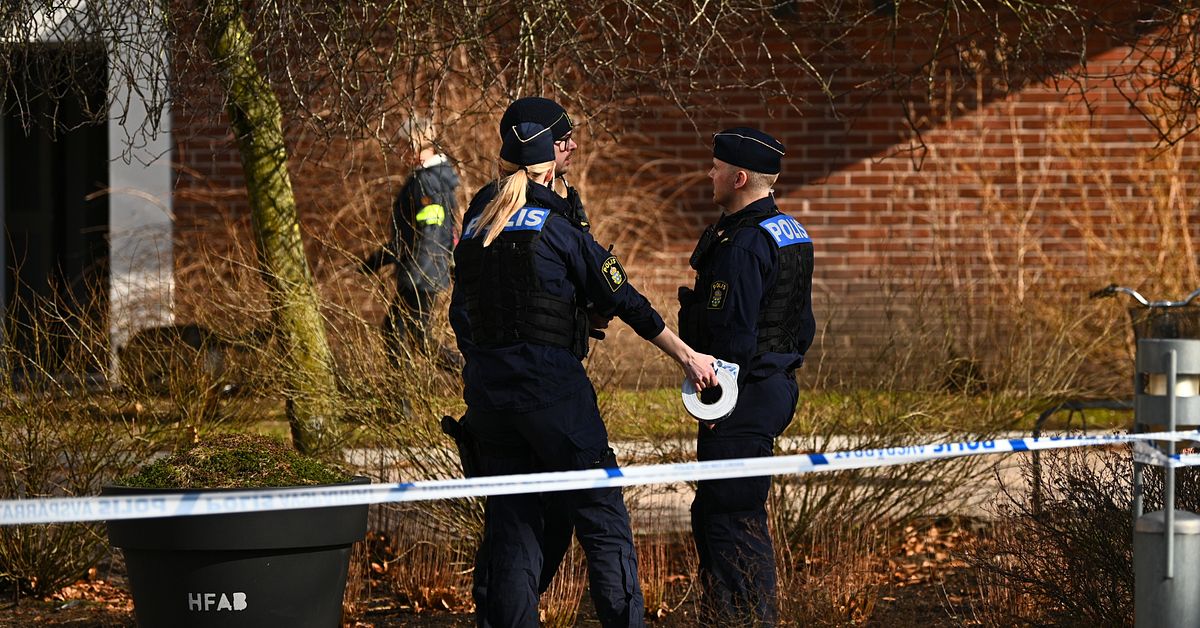 Man skadad vid misst&auml;nkt skottlossning i Halmstad &ndash; tv&aring; gripna