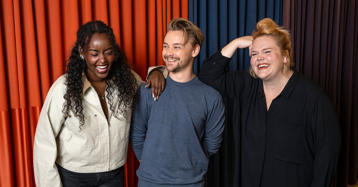 Hampus Hedström, Linnea Wikblad och Assia Dahir programleder ...