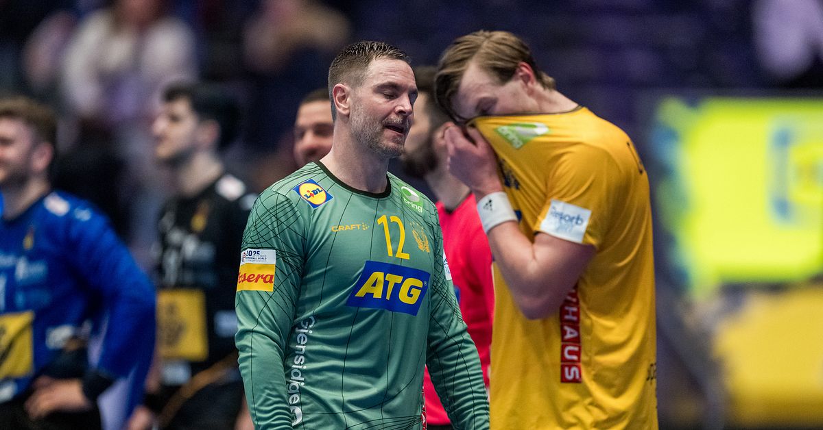 Sverige tapparimagen mot Spanien:=oavgjort i handbolls-VM