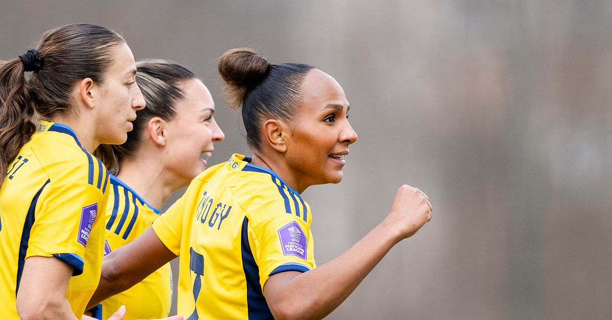 Madelen Janogy scores double header in Sweden’s Nations League qualifier victory against Bosnia