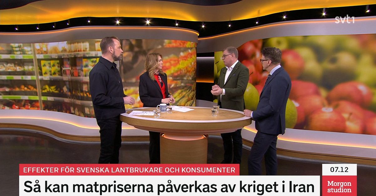 D&auml;rf&ouml;r blir maten p&aring; din tallrik dyrare av kriget i Iran