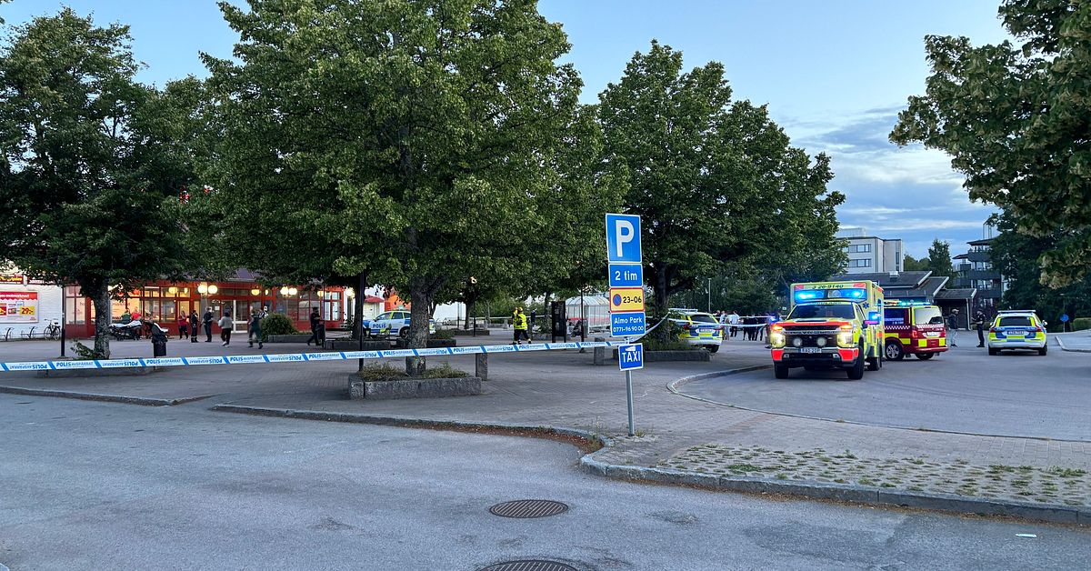 Polisinsats i G&auml;vle &ndash; minst en person f&ouml;rd till sjukhus