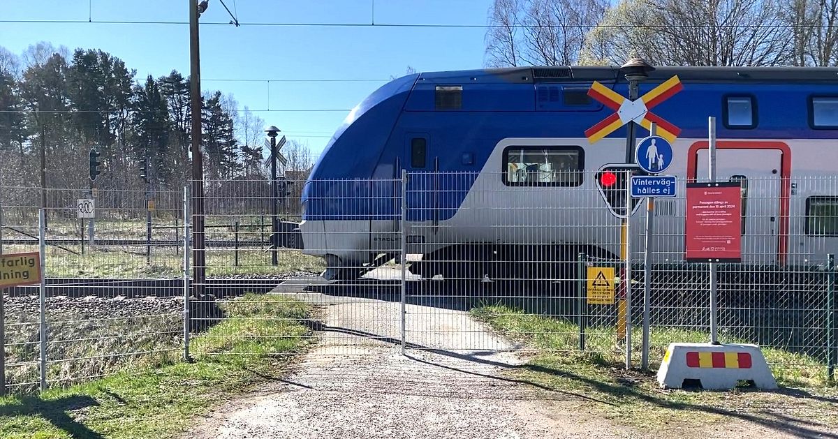 Järnvägspassager i Nyköping stängs permanent | SVT Nyheter