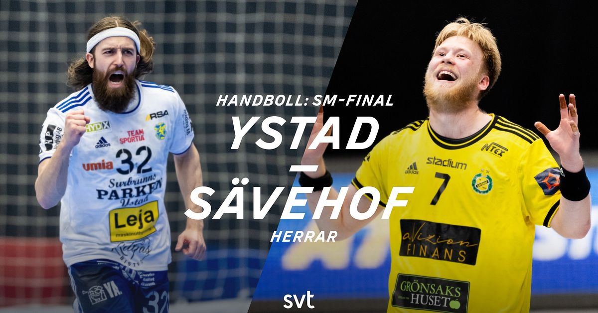 17.55: Andra finalmatchen mellan Ystad och Sävehof i handbollsligan