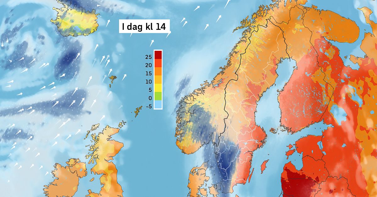 SMHI varnar för skyfall i väst