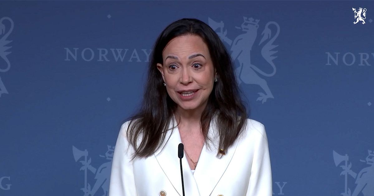 Fredspristagaren María Corina Machado höll pressträff i Oslo