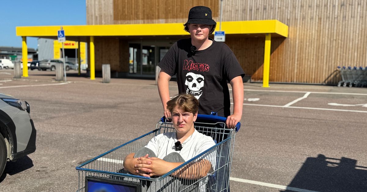 Leo och Ivar startade kundvagnsbusen på TikTok – ”Ge fan i att ställa till med problem”