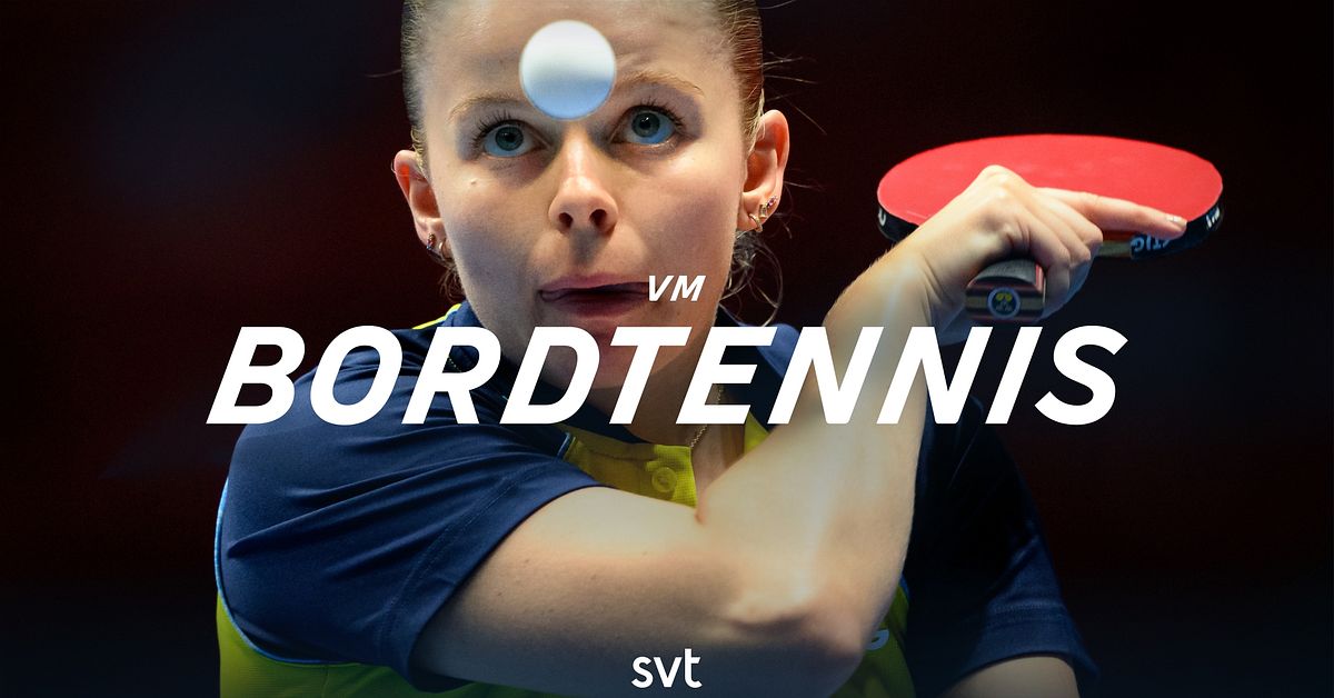 Tredje dagen på bordtennis-VM – så sänder SVT