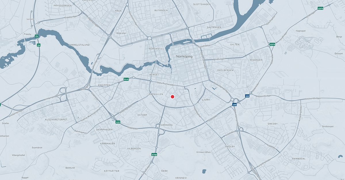 Larm om explosion i centrala Norrk&ouml;ping
