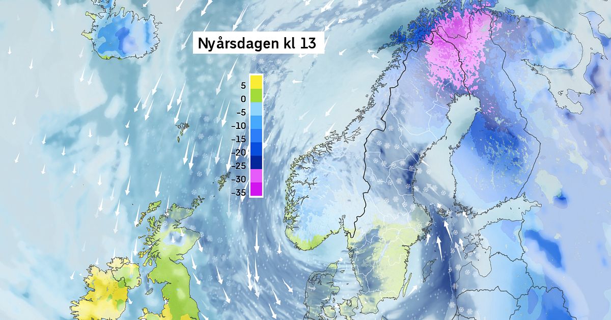 Ov&auml;dret Anna drar in &ouml;ver Sverige &ndash; SMHI med r&ouml;d varning
