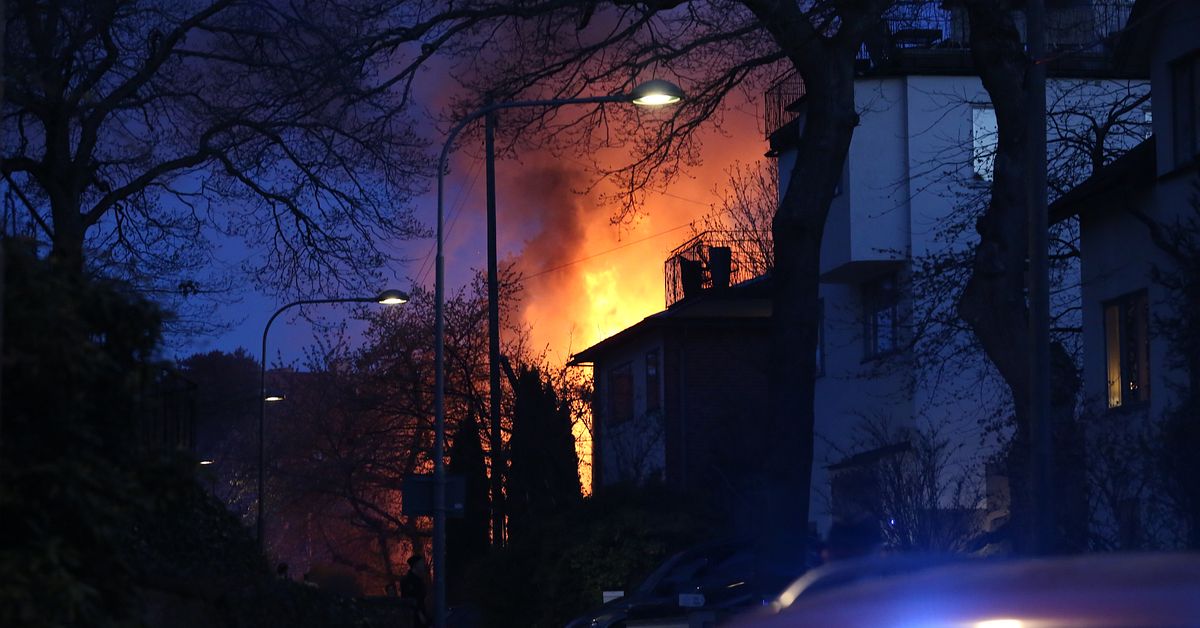 Man beg&auml;rs h&auml;ktad f&ouml;r villabrand p&aring; Stora Essingen