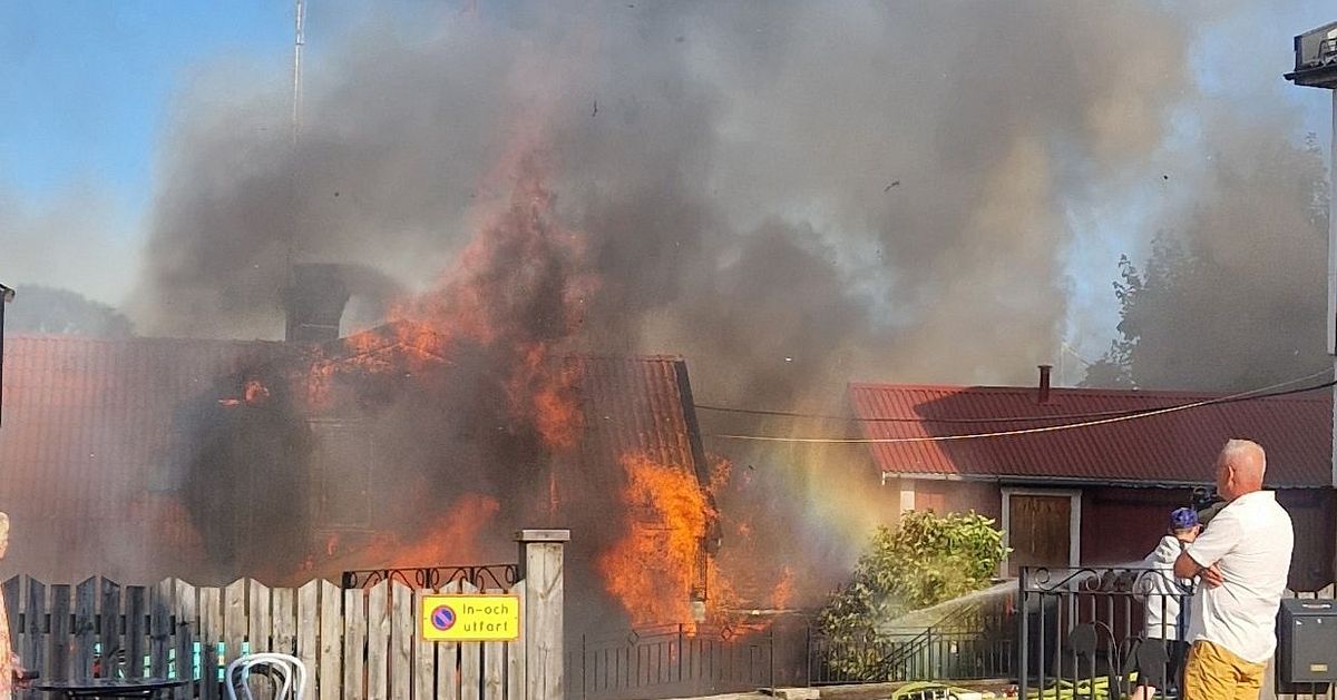 Brand i villa i &Ouml;regrund