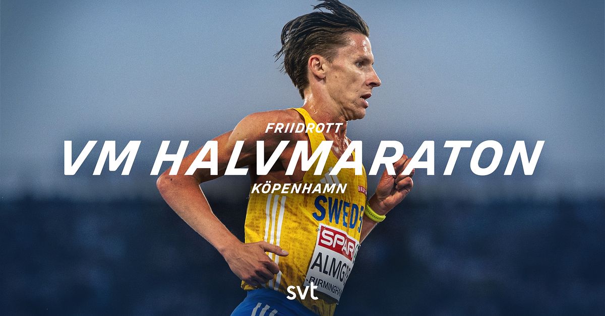 Se Andreas Almgrens medaljjakt på VM i halvmaraton – SVT sänder