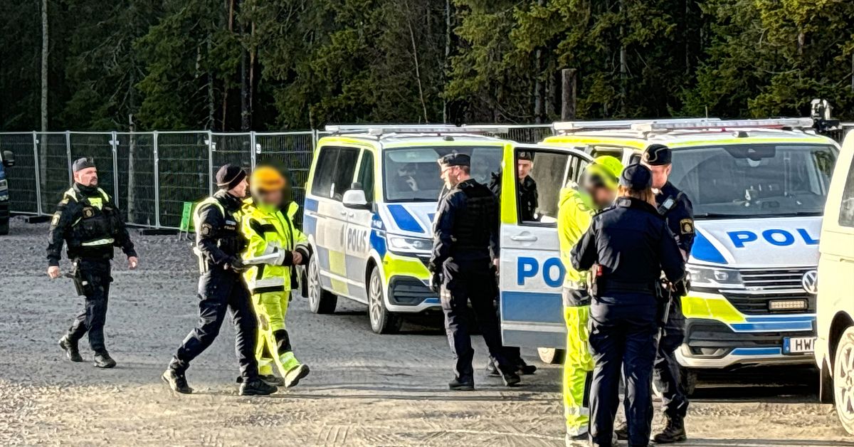 Stor polisinsats på Stegra i Boden – flera arbetare hörs av polisen