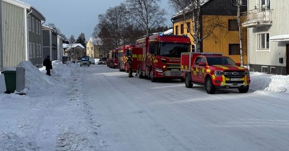 Kvinna avliden efter brand i k&auml;llare i Lule&aring;