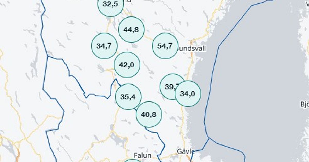 Här är platserna i Sverige som fick mest regn under dagen med Karl-Heinz