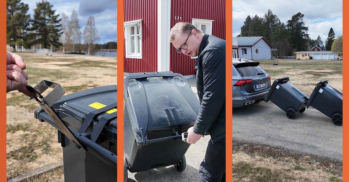 Sopsorteringen v&auml;xte &ndash; s&aring; l&ouml;ste Robin i Skellefte&aring; problemet med tunnorna