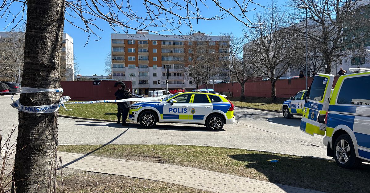Stor polisinsats i Botkyrka efter skottlossning