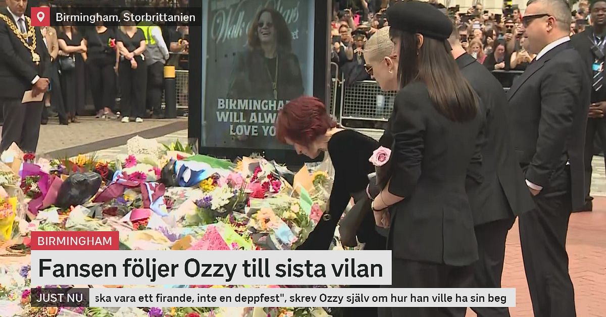 Så här hyllar vi Ozzy Osbourne i dag – en minnesvärd begravning.