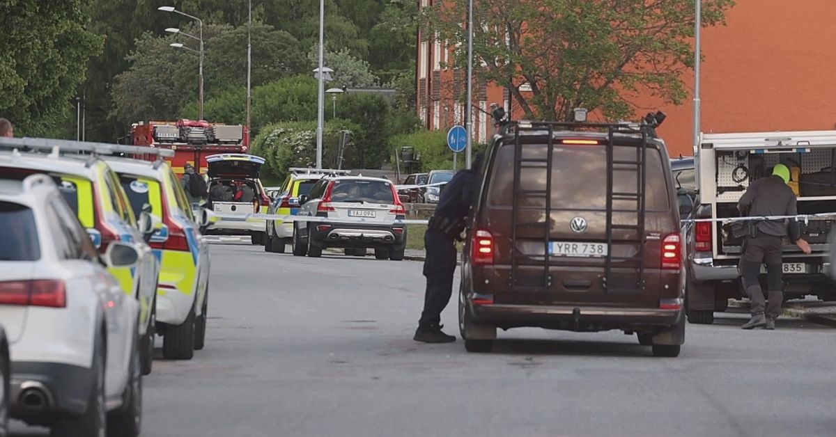 Man skjuten i Jordbro &ndash; en gripen