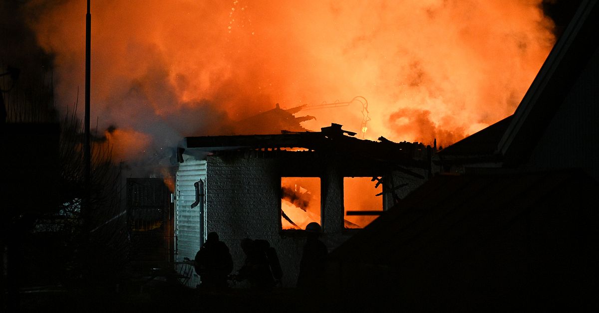 Villa brann ner i Hylte kommun