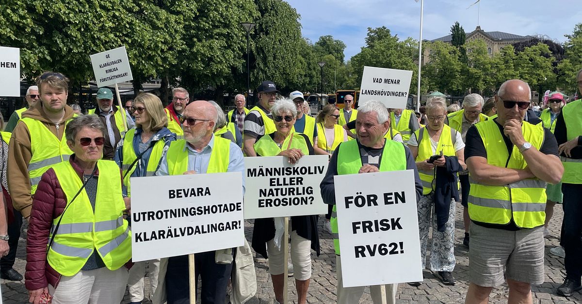 Manifestation kr&auml;ver svar om riksv&auml;g 62