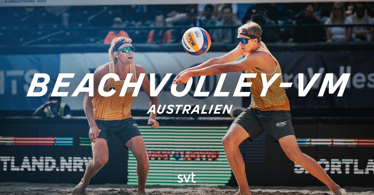 Åhman/Hellvig i 16-delsfinal i beachvolleyboll-VM