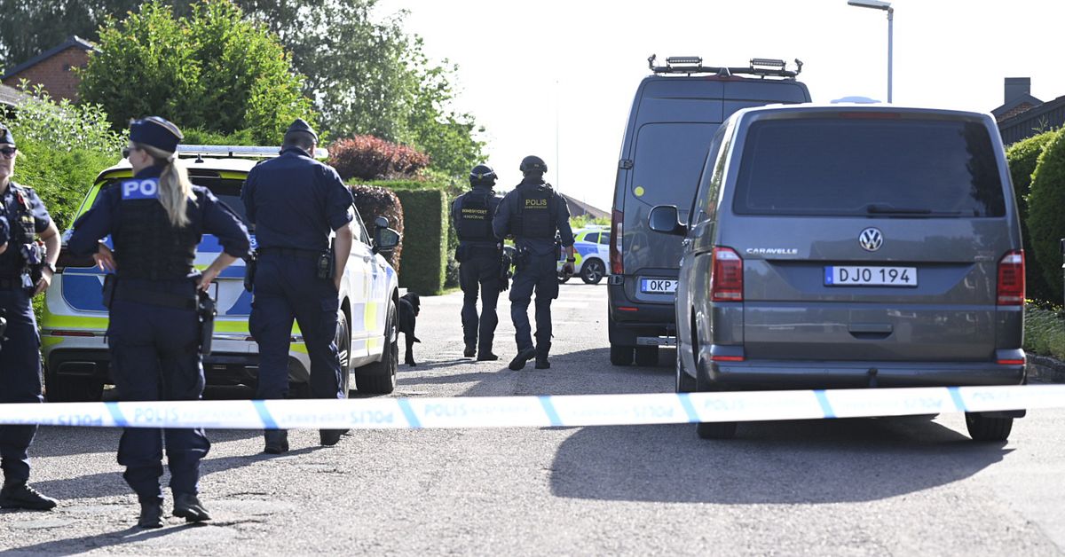 Detonation vid villa i Bjuv- polisen misstänker handgranat