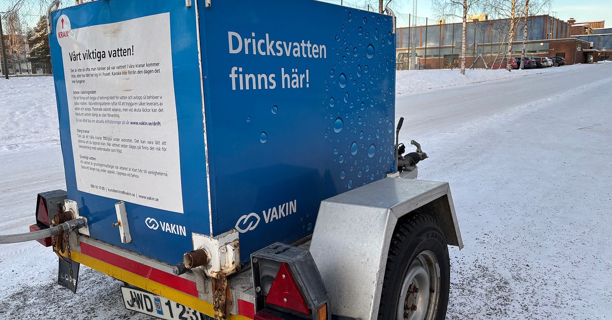 Stor vattenläcka i Umeå – skola och familjecentral påverkas