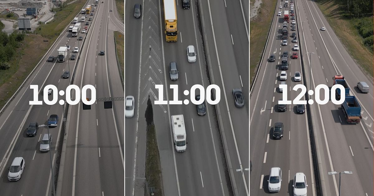 Midsommartrafiken timme för timme: Här växer köerna fram