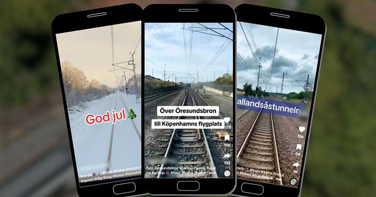 Hemliga lokföraren lägger ut tågklipp på Tiktok: ”Högst olämpligt”