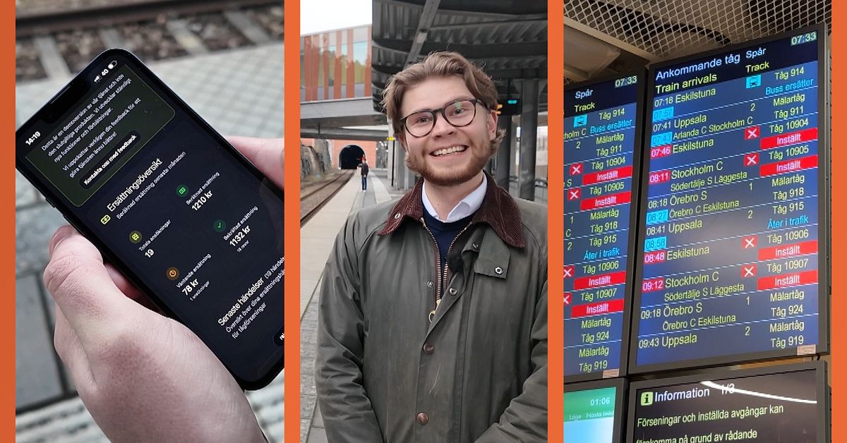 S&aring; l&ouml;ste Linus kr&aring;nglet med ers&auml;ttning f&ouml;r t&aring;gf&ouml;rseningar