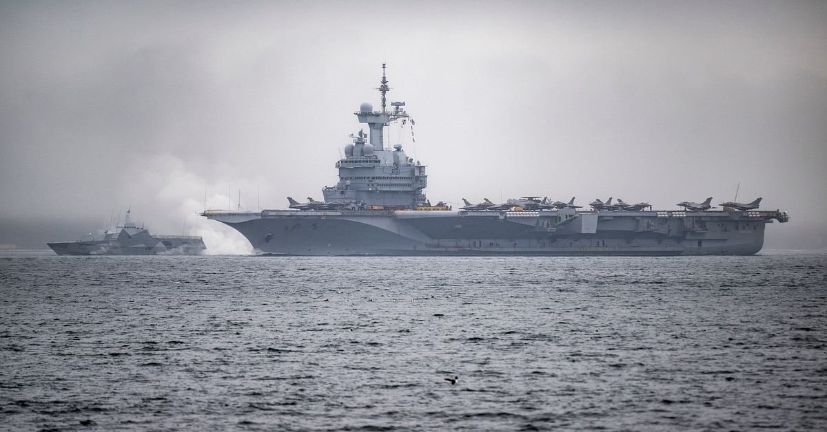 H&auml;r n&auml;rmar sig franska atomfartyget Malm&ouml;