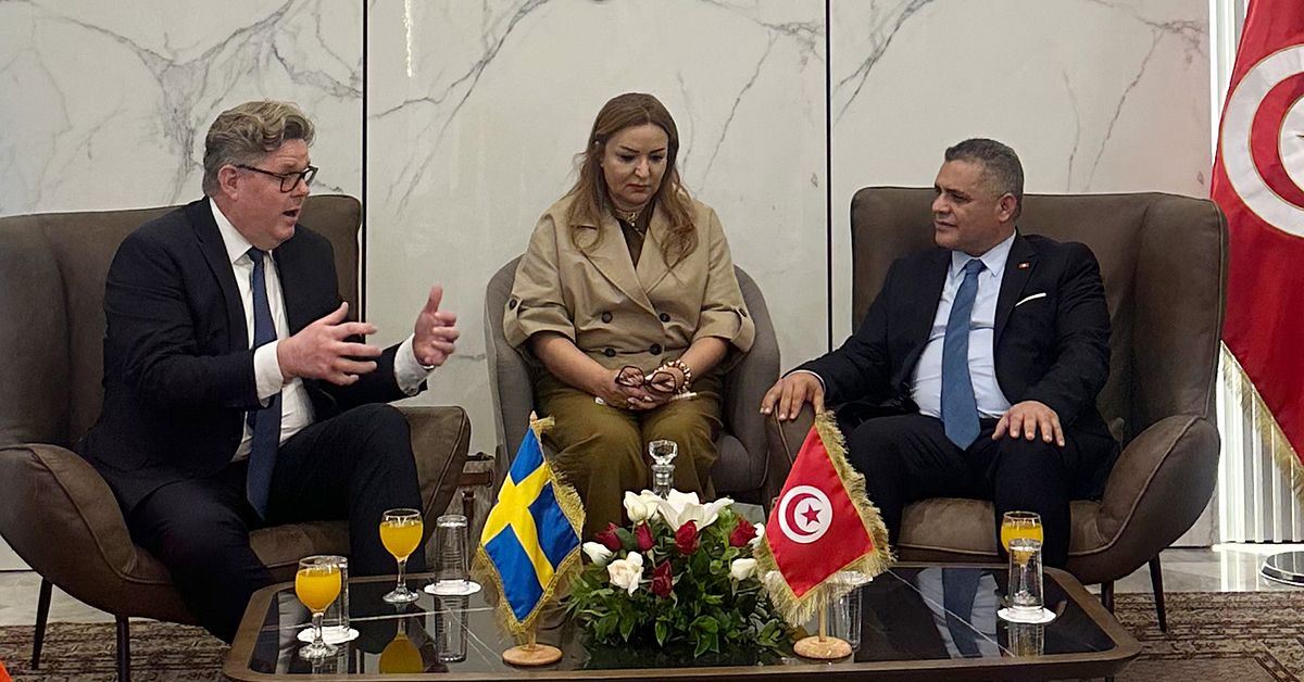 Gunnar Str&ouml;mmer i Tunisien &ndash; ska f&aring; hj&auml;lp i jakten p&aring; g&auml;ngkriminella