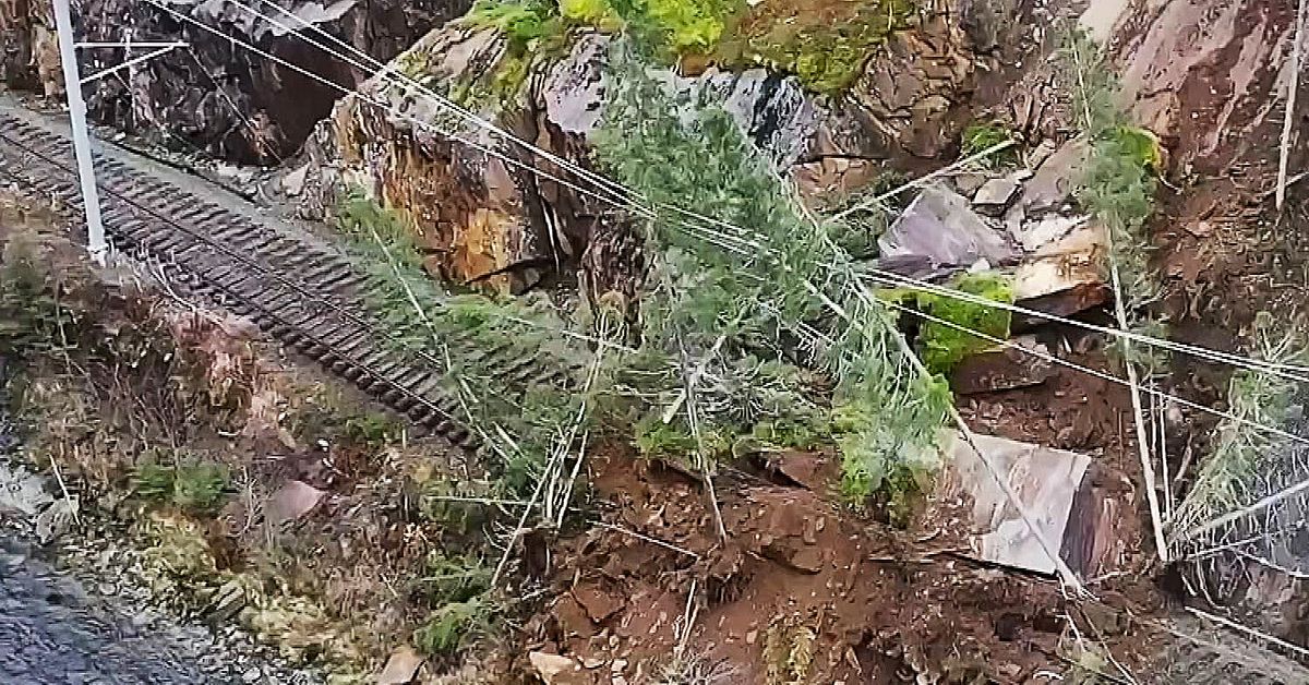 Ras stoppar all tågtrafik mellan Storlien och Hell i Norge