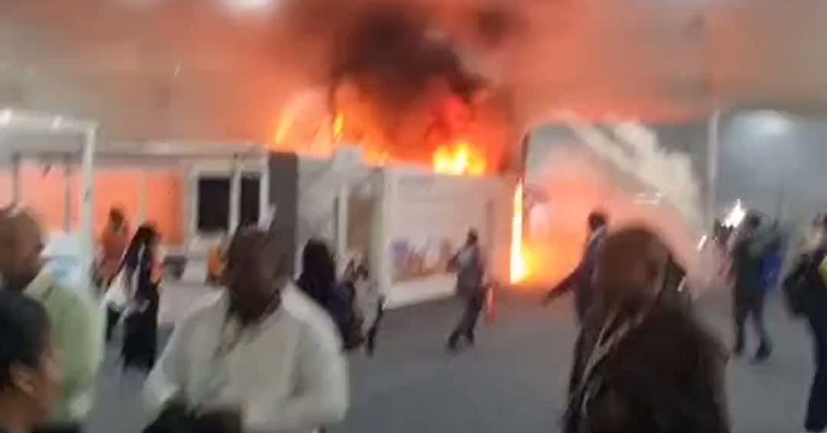 Brand i COP30-byggnaden – människor evakueras