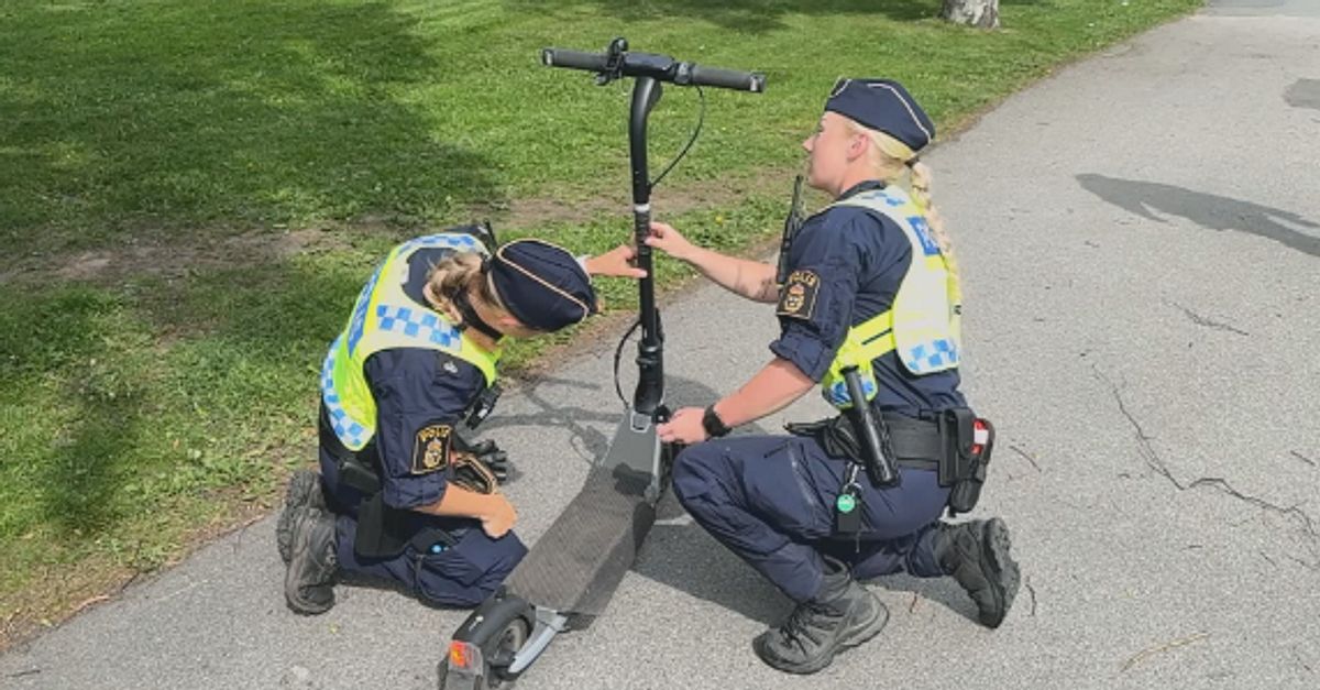 Efter olyckslarmet &ndash; h&auml;r kontrollerar polisen elsparkcyklarna