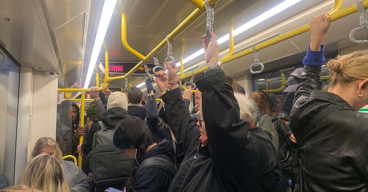 Strul i morgontrafiken – stopp på gröna linjen