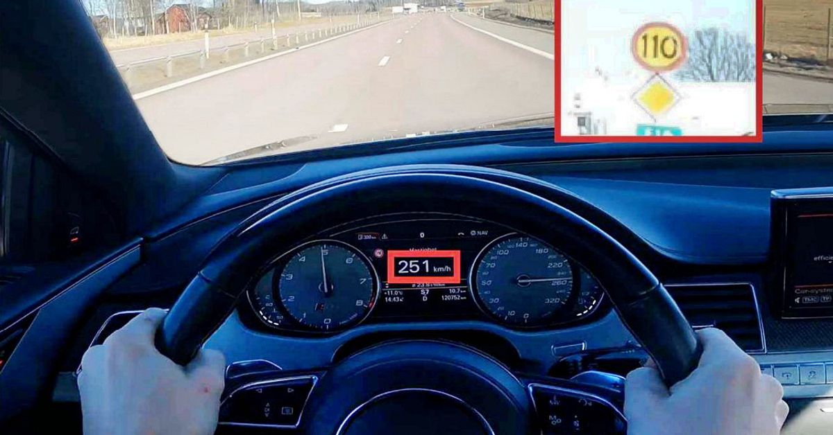 Polis misstänks ha kört över 250 km/h – fortkörningsvideos spreds på Youtube