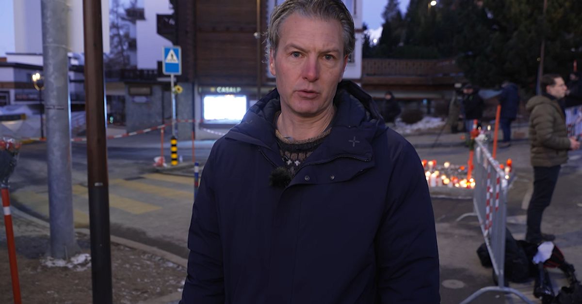 Brinnande personer flydde baren i Crans-Montana i Schweiz