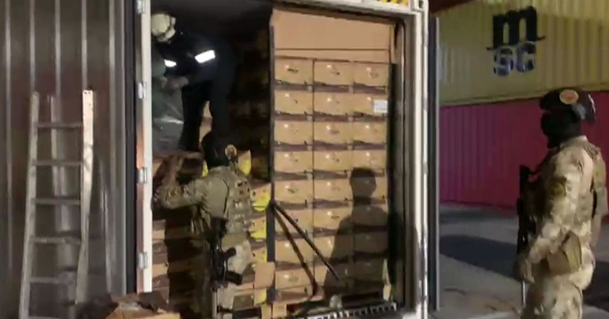 Se n&auml;r Panamas s&auml;kerhetsstyrka sl&aring;r till mot Helsingborgscontainern